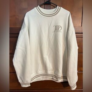 Taylor Swift The Tortured Poets Department Crewneck Sweater Size L Never Worn